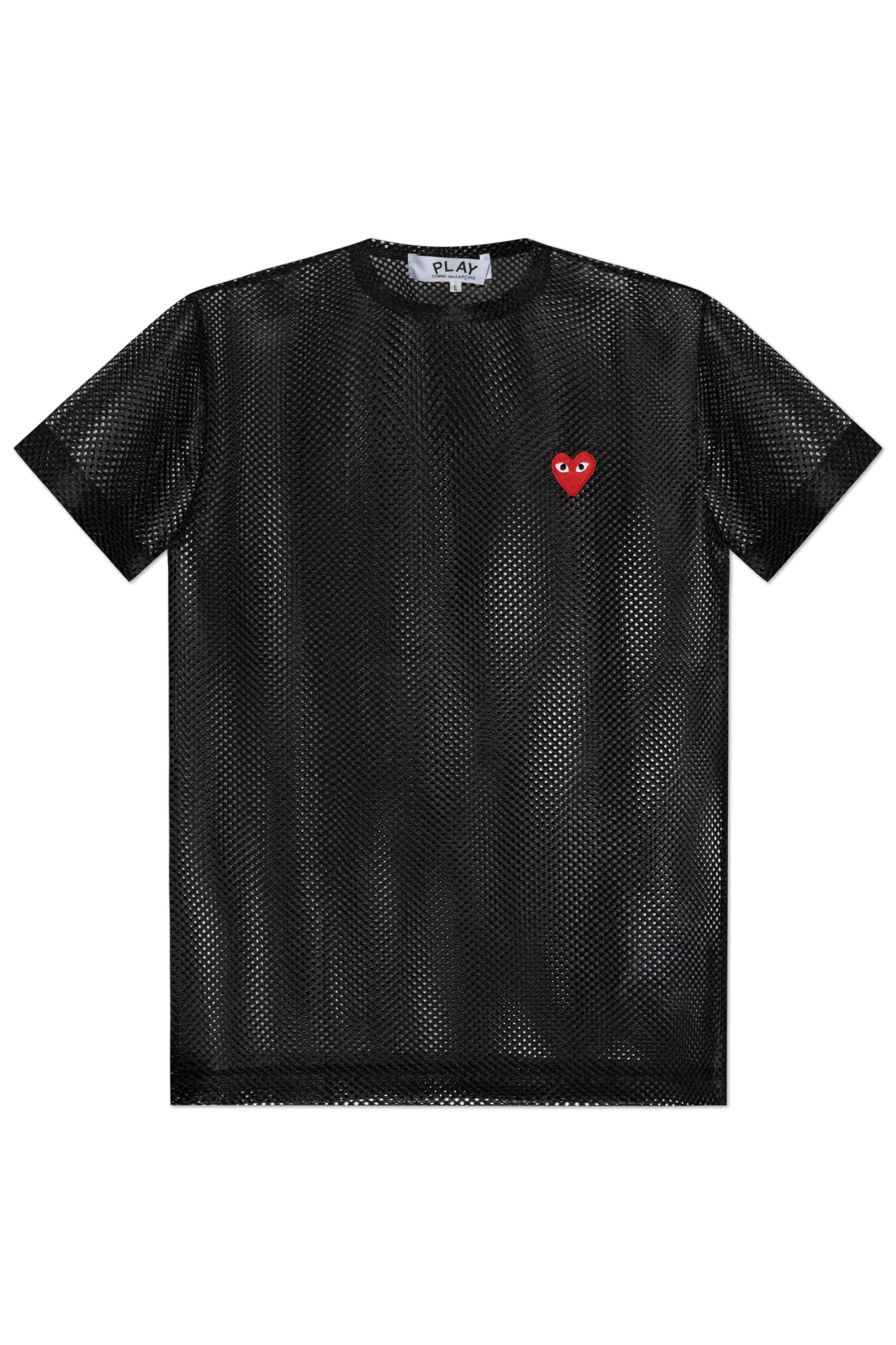 トップス 90s tricot COMME des GARCONS see through Black Transparent t-shirt Comme des Garçons Play - Vitkac France